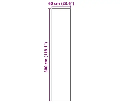 Köögivaip Lilled Must 300 X 60 Cm Samet