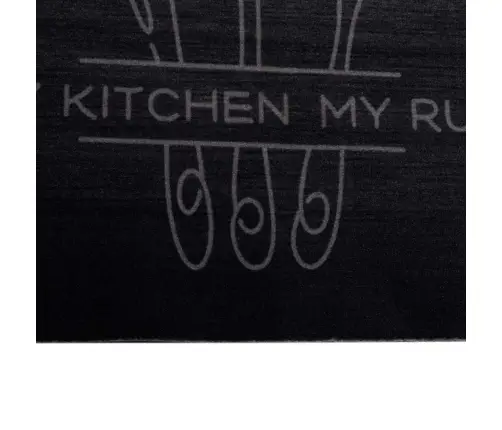 Virtuves Paklājs Melna 300 X 60 Cm Samts Vidaxl