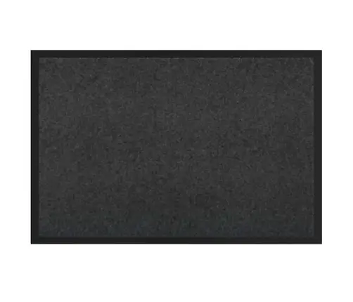 Durvju Paklājs Antracīts 80 X 120 Cm Teddy Audums Vidaxl