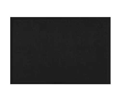 Durvju Paklājs Melna 80 X 120 Cm Teddy Audums Vidaxl