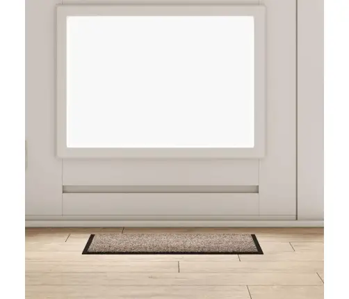 Durvju Paklājs Bēša 40 X 60 Cm Teddy Audums Vidaxl