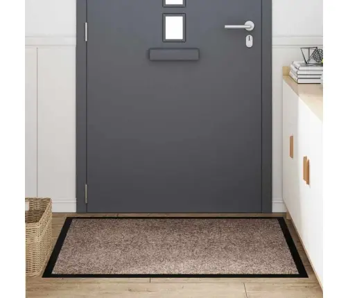 Durų Kilimėlis Smėlio 60 X 40 X 1.2 Cm Teddy Audinys