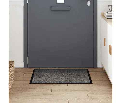 Durvju Paklājs Gaiši Pelēks 60 X 80 Cm Teddy Audums Vidaxl