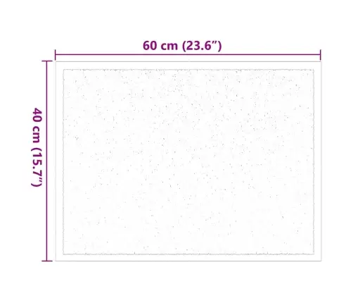 Durvju Paklājs Bordo 40 X 60 Cm Teddy Audums Vidaxl