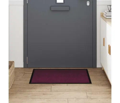 Durvju Paklājs Bordo 60 X 80 Cm Teddy Audums Vidaxl