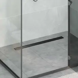 Dušas Noteka 2-In-1 Ar 360° Sūkni Melna 80 Cm Vidaxl