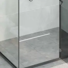 360° Dušas Notekcaurule Ar Plānu Modeli Sudraba 60 Cm Vidaxl