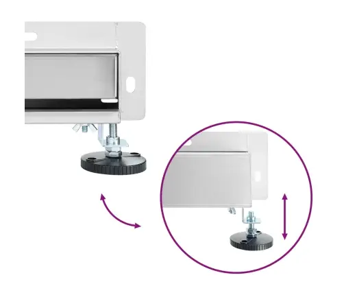 Seinale Paigaldatav Dušidrenaaž Hõbedane 80 Cm