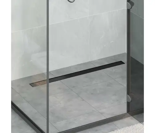 2 Viename Dušo Nutekėjimas Juoda 100 Cm