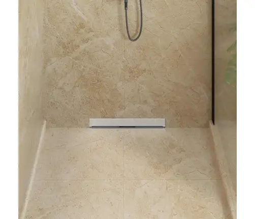 Pie Sienas Piestiprināta Dušas Notekūdeņu Sudraba 50 Cm Vidaxl