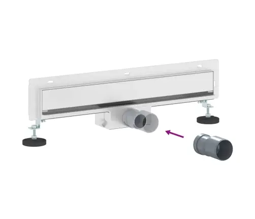 Pie Sienas Piestiprināta Dušas Notekūdeņu Sudraba 50 Cm Vidaxl