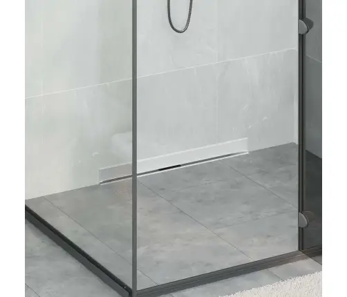 Seinale Paigaldatav Dušidrenaaž Hõbedane 70 Cm