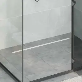 360° Dušivoolik Slim Mudeliga Hõbedane 90 Cm