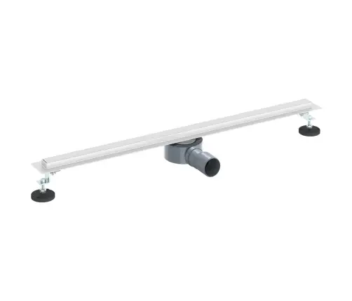 360° Dušas Notekcaurule Ar Plānu Modeli Sudraba 80 Cm Vidaxl