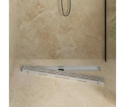 Dušivoolik Klaaskattega Ja 360° Sifooniga Hõbedane 90 Cm