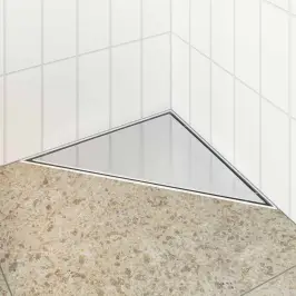 2 Ühes Kolmnurkne Dušši Äravool Hõbedane 25 X 25 Cm