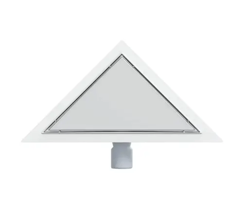 2 Ühes Kolmnurkne Dušši Äravool Hõbedane 25 X 25 Cm