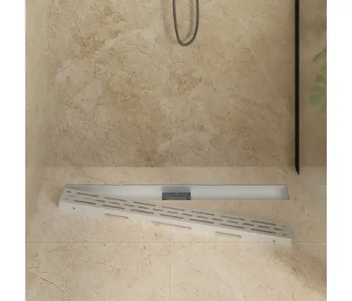 Dušo Nutekėjimas Su Linijiniu Dizainu Sidabro 100 Cm