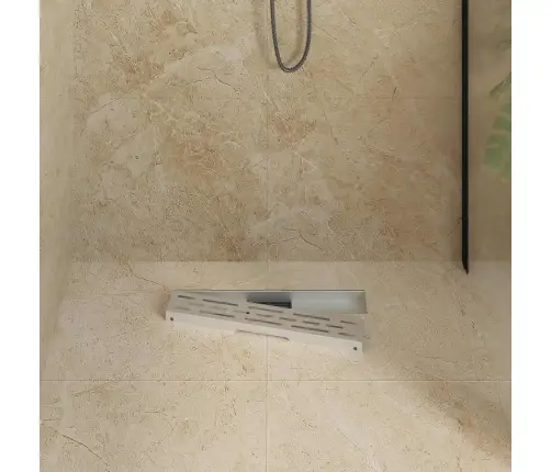 Dušo Nutekėjimas Su Linijiniu Dizainu Sidabro 60 Cm