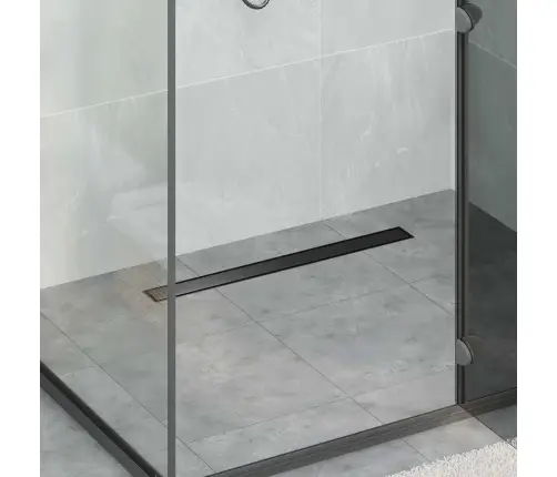 Dushi Äravool 2-In-1 Koos 360° Sifooniga Must 70 Cm