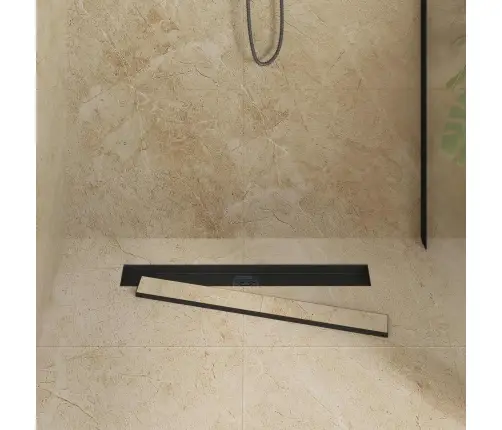 Dushi Äravool 2-In-1 Koos 360° Sifooniga Must 70 Cm