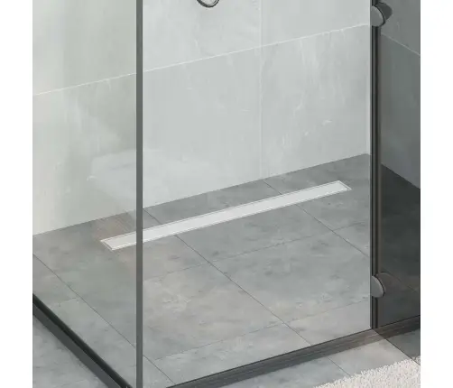 Dušas Noteka 2-In-1 Ar 360° Sūkni Sudraba 80 Cm Vidaxl