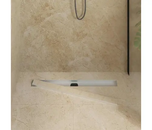 Dušas Noteka 2-In-1 Ar 360° Sūkni Sudraba 80 Cm Vidaxl