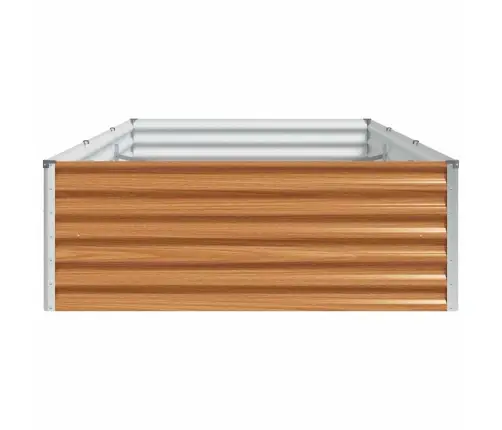 Augstā Puķu Kaste Gaiši Brūns 290 X 100 X 36 Cm Cinkots Tērauds Vidaxl