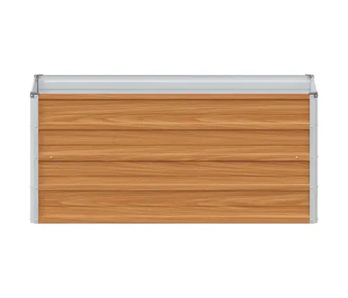 Augstā Puķu Kaste Gaiši Brūns 100 X 40 X 45 Cm Cinkots Tērauds Vidaxl