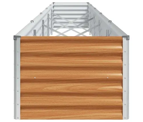 Augstā Puķu Kaste Gaiši Brūns 485 X 50 X 36 Cm Cinkots Tērauds Vidaxl