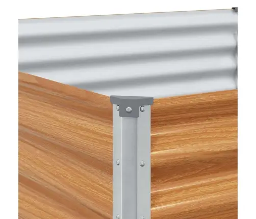 Augstā Puķu Kaste Gaiši Brūns 485 X 100 X 36 Cm Cinkots Tērauds Vidaxl