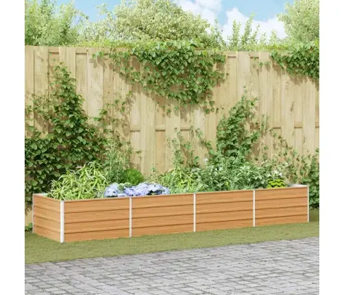 Paaukštinta Sodo Lova Šviesiai Rudas 320 X 80 X 45 Cm