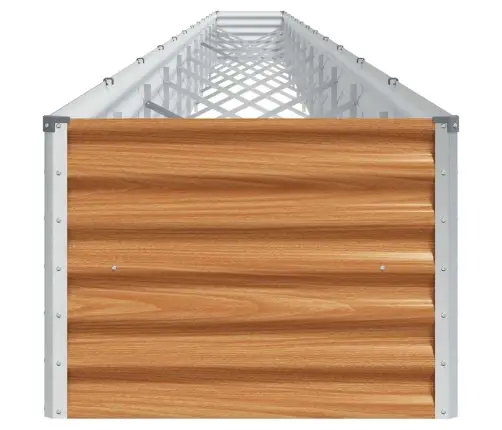 Augstā Puķu Kaste Gaiši Brūns 1164 X 50 X 36 Cm Cinkots Tērauds Vidaxl