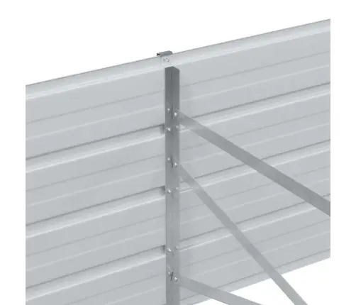 Augstā Puķu Kaste Gaiši Brūns 240 X 80 X 45 Cm Cinkots Tērauds Vidaxl