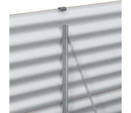 Augstā Puķu Kaste Gaiši Brūns 195 X 50 X 68 Cm Cinkots Tērauds Vidaxl