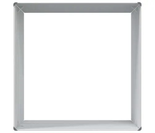 Augstā Puķu Kaste Gaiši Brūns 100 X 100 X 77 Cm Cinkots Tērauds Vidaxl