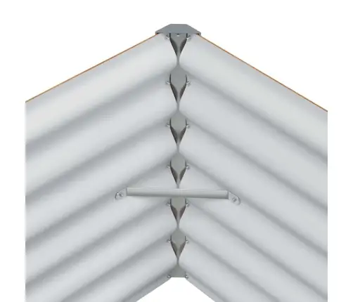 Paaukštinta Sodo Lova 582 X 50 X 36 Cm Cinkuota Plienas