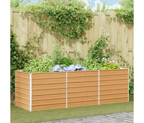 Paaukštinta Sodo Lova Šviesiai Rudas 240 X 80 X 77 Cm