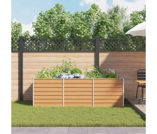 Paaukštinta Sodo Lova Šviesiai Rudas 240 X 80 X 77 Cm