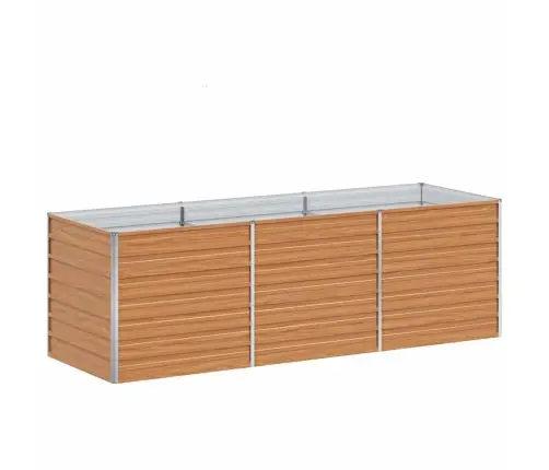 Paaukštinta Sodo Lova Šviesiai Rudas 240 X 80 X 77 Cm