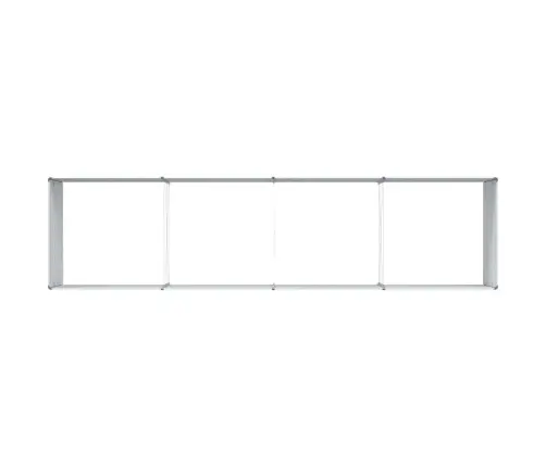 Augstā Puķu Kaste Gaiši Brūns 320 X 80 X 77 Cm Cinkots Tērauds Vidaxl