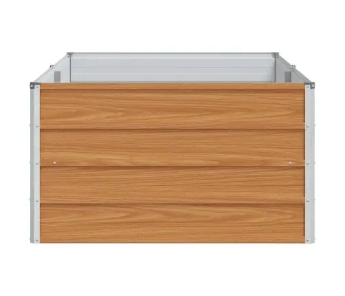 Augstā Puķu Kaste Gaiši Brūns 160 X 80 X 45 Cm Cinkots Tērauds Vidaxl