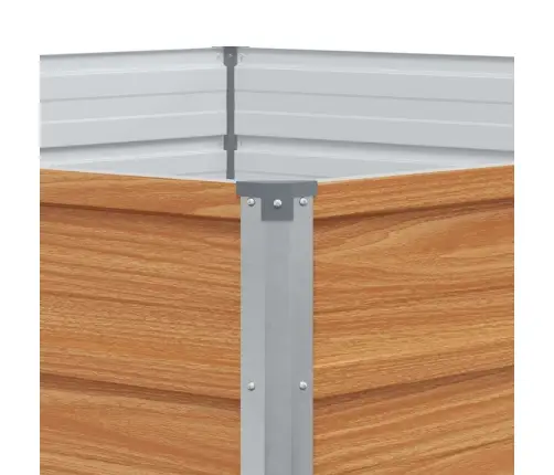 Paaugstināta Dārza Gulta Koka Izskats 129 X 129 X 45 Cm Vidaxl