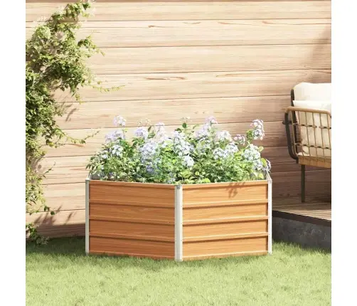 Paaugstināta Dārza Gulta Koka Izskats 129 X 129 X 45 Cm Vidaxl