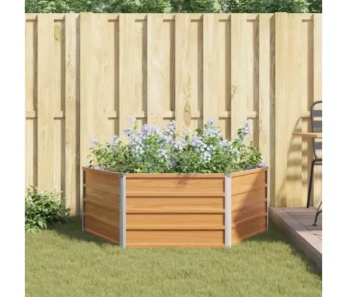 Paaugstināta Dārza Gulta Koka Izskats 129 X 129 X 45 Cm Vidaxl