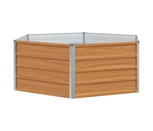 Paaugstināta Dārza Gulta Koka Izskats 129 X 129 X 45 Cm Vidaxl