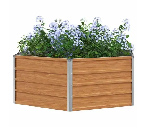 Paaugstināta Dārza Gulta Koka Izskats 129 X 129 X 45 Cm Vidaxl