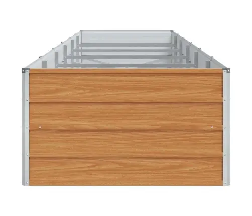 Augstā Puķu Kaste Gaiši Brūns 480 X 80 X 45 Cm Cinkots Tērauds Vidaxl