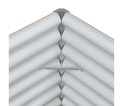 Paaukštinta Sodo Lova 290 X 100 X 68 Cm Cinkuota Plienas