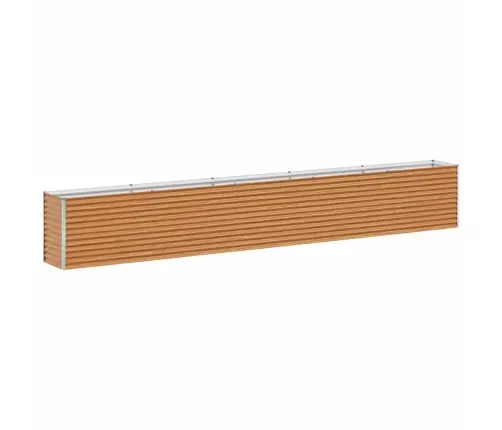 Augstā Puķu Kaste Gaiši Brūns 485 X 50 X 68 Cm Cinkots Tērauds Vidaxl